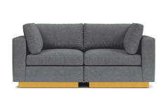 Taylor Plush 2pc Modular Sofa :: Leg Finish: Natural