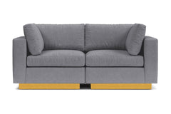 Taylor Plush 2pc Modular Sofa :: Leg Finish: Natural