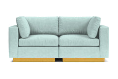 Taylor Plush 2pc Modular Sofa :: Leg Finish: Natural