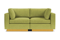 Taylor Plush 2pc Modular Sofa :: Leg Finish: Natural
