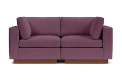 Taylor Plush 2pc Modular Sofa :: Leg Finish: Pecan