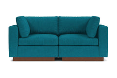 Taylor Plush 2pc Modular Sofa :: Leg Finish: Pecan