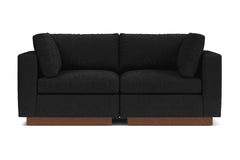 Taylor Plush 2pc Modular Sofa :: Leg Finish: Pecan