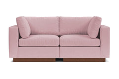 Taylor Plush 2pc Modular Sofa :: Leg Finish: Pecan