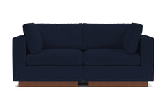 Taylor Plush 2pc Modular Sofa :: Leg Finish: Pecan