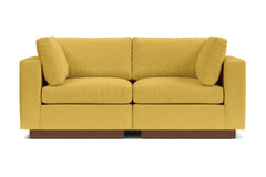 Taylor Plush 2pc Modular Sofa :: Leg Finish: Pecan