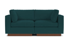 Taylor Plush 2pc Modular Sofa :: Leg Finish: Pecan
