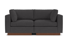 Taylor Plush 2pc Modular Sofa :: Leg Finish: Pecan
