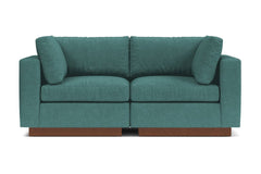 Taylor Plush 2pc Modular Sofa :: Leg Finish: Pecan