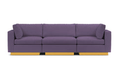 Taylor Plush 3pc Modular Sofa :: Leg Finish: Natural