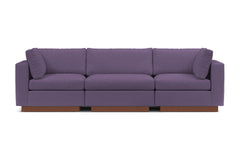 Taylor Plush 3pc Modular Sofa :: Leg Finish: Pecan