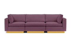 Taylor Plush 3pc Modular Sofa :: Leg Finish: Natural