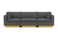 Taylor Plush 3pc Modular Sofa :: Leg Finish: Natural