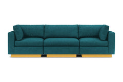 Taylor Plush 3pc Modular Sofa :: Leg Finish: Natural