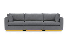 Taylor Plush 3pc Modular Sofa :: Leg Finish: Natural