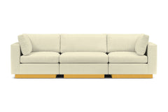 Taylor Plush 3pc Modular Sofa :: Leg Finish: Natural