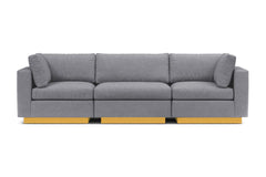 Taylor Plush 3pc Modular Sofa :: Leg Finish: Natural
