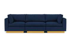 Taylor Plush 3pc Modular Sofa :: Leg Finish: Natural