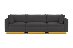 Taylor Plush 3pc Modular Sofa :: Leg Finish: Natural