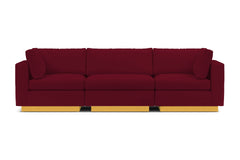 Taylor Plush 3pc Modular Sofa :: Leg Finish: Natural
