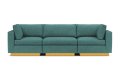 Taylor Plush 3pc Modular Sofa :: Leg Finish: Natural