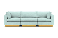 Taylor Plush 3pc Modular Sofa :: Leg Finish: Natural