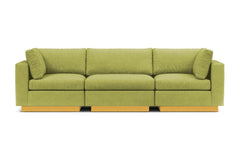 Taylor Plush 3pc Modular Sofa :: Leg Finish: Natural