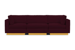 Taylor Plush 3pc Modular Sofa :: Leg Finish: Natural