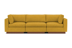 Taylor Plush 3pc Modular Sofa :: Leg Finish: Pecan