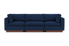 Taylor Plush 3pc Modular Sofa :: Leg Finish: Pecan