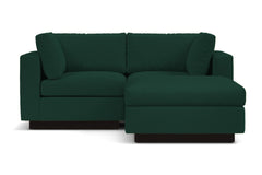 Taylor Plush 3pc Modular Reversible Chaise Sofa :: Leg Finish: Espresso