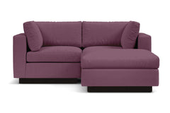 Taylor Plush 3pc Modular Reversible Chaise Sofa :: Leg Finish: Espresso