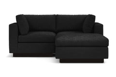Taylor Plush 3pc Modular Reversible Chaise Sofa :: Leg Finish: Espresso