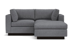 Taylor Plush 3pc Modular Reversible Chaise Sofa :: Leg Finish: Espresso