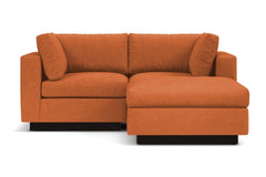 Taylor Plush 3pc Modular Reversible Chaise Sofa :: Leg Finish: Espresso