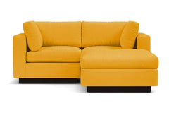 Taylor Plush 3pc Modular Reversible Chaise Sofa :: Leg Finish: Espresso