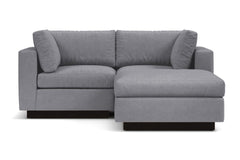 Taylor Plush 3pc Modular Reversible Chaise Sofa :: Leg Finish: Espresso