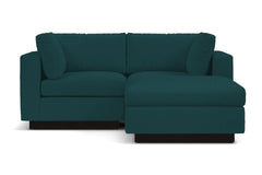 Taylor Plush 3pc Modular Reversible Chaise Sofa :: Leg Finish: Espresso