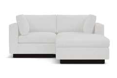 Taylor Plush 3pc Modular Reversible Chaise Sofa :: Leg Finish: Espresso