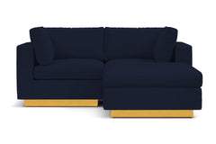 Taylor Plush 3pc Modular Reversible Chaise Sofa :: Leg Finish: Natural