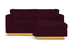 Taylor Plush 3pc Modular Reversible Chaise Sofa :: Leg Finish: Natural