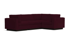 Taylor Plush 4pc Modular L-Sectional Sofa :: Leg Finish: Espresso
