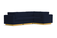 Taylor Plush 4pc Modular L-Sectional Sofa :: Leg Finish: Natural
