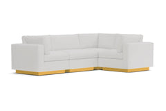 Taylor Plush 4pc Modular L-Sectional Sofa :: Leg Finish: Natural