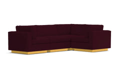 Taylor Plush 4pc Modular L-Sectional Sofa :: Leg Finish: Natural