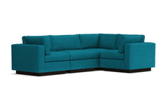 Taylor Plush 4pc Modular L-Sectional Sofa :: Leg Finish: Espresso