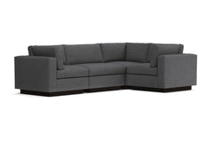 Taylor Plush 4pc Modular L-Sectional Sofa :: Leg Finish: Espresso