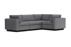Taylor Plush 4pc Modular L-Sectional Sofa :: Leg Finish: Espresso