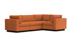 Taylor Plush 4pc Modular L-Sectional Sofa :: Leg Finish: Espresso