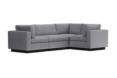 Taylor Plush 4pc Modular L-Sectional Sofa :: Leg Finish: Espresso